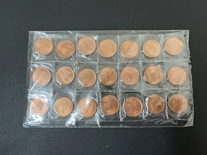 21 pieces 1 Sen 2nd series Bunga Raya Mix Year - UNC/BU - Picture 1 of 2