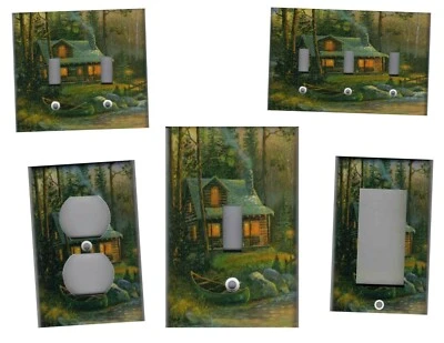 CABINE DE REGISTRO NA MADEIRA RÚSTICA DECORAÇÃO DE PAREDE PARA CASA INTERRUPTOR DE LUZ PLACAS OU TOMADAS - Imagem 1 de 4