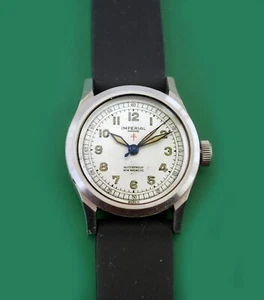Reloj IMPERIAL Vintage Años 40 Segunda Guerra Mundial Tipo Militar Para Hombre Todo Original Concha de Tortuga - Imagen 1 de 9