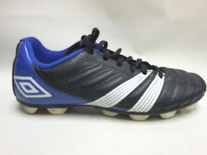 UMBRO Corsica Engage Black/Blue Sports Soccer Cleats Youth 3.5 - Picture 1 of 6