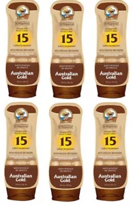 6X 8oz Australian Gold SPF 15 Sunscreen Lotion w/ Kona Bronzer READ DESCRIPTION - Picture 1 of 4