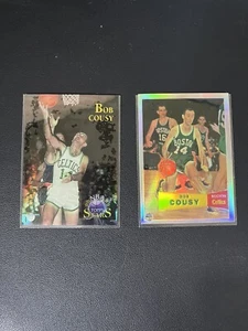 1996 Topps NBA Stars Reprints Refractor Bob Cousy Boston Celtics HOF - Picture 1 of 7