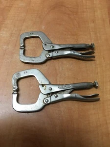 DEWITT PETERSON MFG. VISE GRIP 6R WELDING LOCKING CLAMP PLIER USA Lot of 2 - Picture 1 of 7