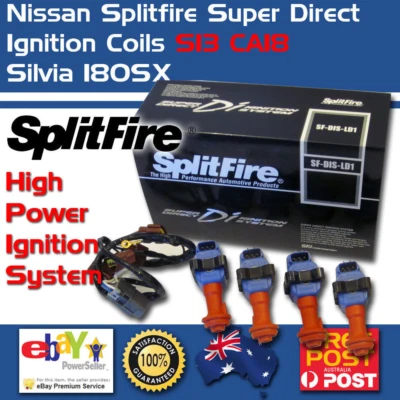 Splitfire Super Direct Ignition Coil Pack Fits Nissan S12 S13 CA18DET Silvia - Image 1 of 2