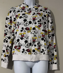 Disney Mickey Mouse Damen Reißverschluss Hoodie Jacke Pullover Gr. Small (3-5) - Bild 1 von 10