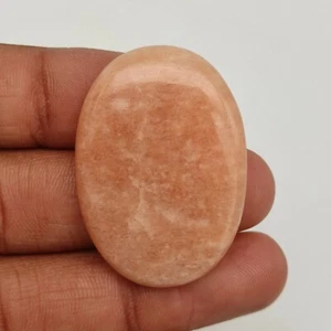 Peach Color Amazonite Cabochon Semi Precious Loose Gemstone For Pendant M3005 AU - Picture 1 of 4