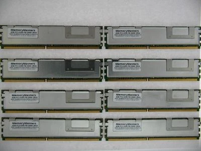 32GB (8x 4GB) DDR2 FB Fully Buffered PC2-5300F 667 Mhz HP ProLiant DL360 G5 Gen5 - Image 1 of 3