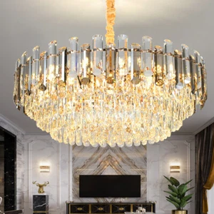 Modern Crystal Ceiling Lights Luxury Chandelier Pendant Lamp Hallway Bedroom Dec - Picture 1 of 16
