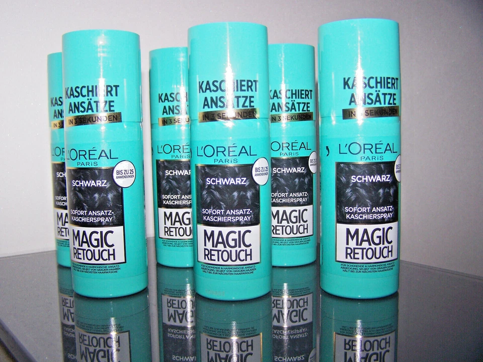 3 x 75 ml Loreal Magic Retouch "SCHWARZ"  Ansatz Kaschierspray - Bild 1 von 1
