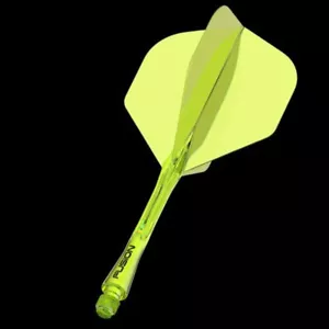 Winmau Fusion NO2 Giallo medio integrato freccette voli e steli 34mm - Foto 1 di 5