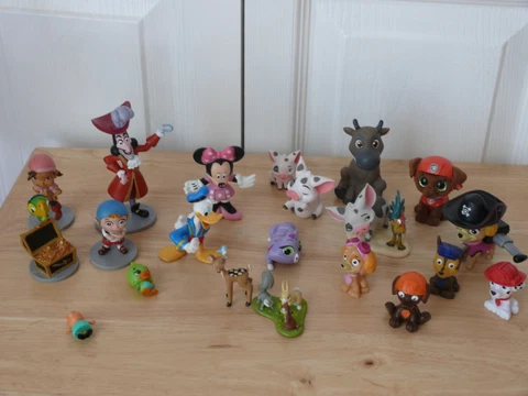 Disney and Paw Patrol Play Figures--Approx. 21--Captain Hook, Bambi, and More Cover