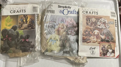 10 Pattern Mixed Lot Crafts Holiday Halloween Christmas Easter Teddy Bears LOW $ - Image 1 of 4