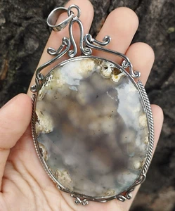 64gr Beautiful Botryoidal Chalcedony (Picture Variety) Like a View Under The Sea - Picture 1 of 9