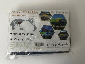 New Ready-To-Hang Shade Sail square 6'5" x 6'5" black UV Block NEW - Picture 1 of 3
