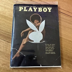 Oct 1971 Vintage Playboy Magazin. First African-American Female Cover - - Bild 1 von 17