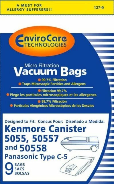 Kenmore 50557 Vacuum HEPA Vacuum Cleaner Bags - 2 Pack