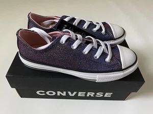 NEW Converse Space Star Lace-Up Oxford Sneaker Size 2 Pink, Purple - Picture 1 of 4