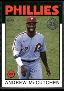 Topps 2021 #86B-32 Andrew McCutchen #86B-32 1986 Topps béisbol 35 aniversario - Imagen 1 de 2