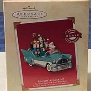New Hallmark Ornament Rockin' & Rollin'! Magic Movement, Lights, And Music - Picture 1 of 10
