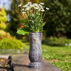 Dekorative Blumen-Vase Naturstein Granit Orion Blau-Grau Blumen-Topf Tisch-Vase