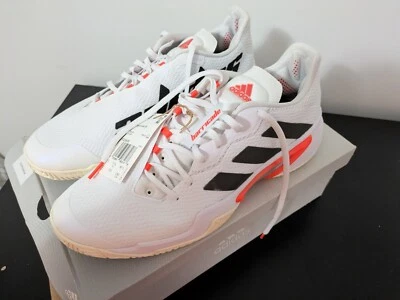 Adidas Barricade - 白色/橙色 — 第 1/4 张图片