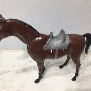 DE COLECCIÓN MARX JOHNNY WEST CABALLO ARTICULADO CABEZA-CUELLO MÓVIL con silla de montar - Imagen 1 de 5