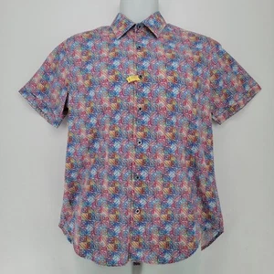 Camicia Robert Graham Sumipaul Uomo S Manica Corta Designer Statement Art Stampa - Foto 1 di 11
