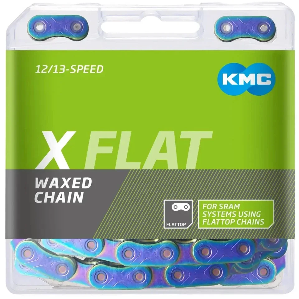 KMC Pre-Waxed XFLAT Flattop Chain. Aurora - Image 1 of 1