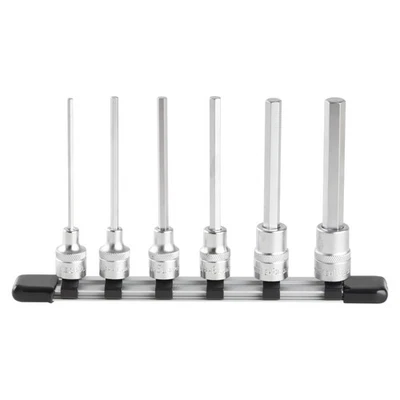 TONE Long Hexagon Socket Set (with Holder), HH306L, 9.5mm (3/8") Drive - Image 1 of 3