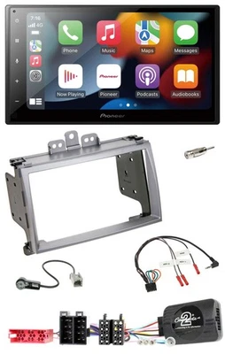 Pioneer DAB Bluetooth 2DIN USB Lenkrad Autoradio für Hyundai i20 2009-2012 silbe - Bild 1 von 4