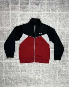NIKE Track Jacket Colorblock Black Red Full Zip Kids Size Small (4-5 Years Old) - Picture 1 of 7