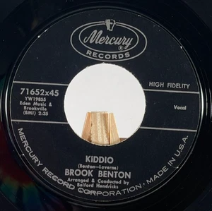 BROOK BENTON - KIDDO / THE SAME ONE—EX - Picture 1 of 6