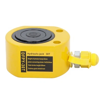 Gato de cilindro hidráulico de 30 toneladas/66000 libras de capacidad 2" carrera duradero de acción simple Foto 1 de 4
