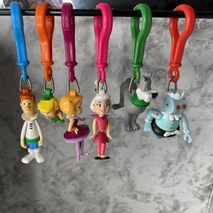 Jetsons "The Complete 6 Figure Back Pack Buddies Set"  Jack In The Box 2000 - Picture 1 of 14