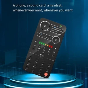 Sound Card Set with 9 Effects Ideal for Live Performances on Phones and PCs - Picture 1 of 14