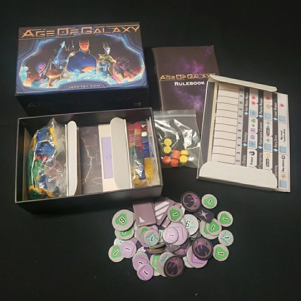 Age of Galaxy (Board Game, 2022 First Edition) Jeffrey CCH ICE Makes COMPLETE - Image 1 of 1