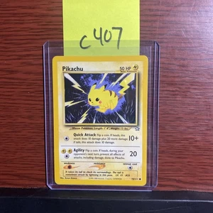 Pokémon Pikachu 70/111 Neo Genesis Common Pokemon Card Unlimited Vintage c407 - Bild 1 von 2