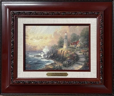 Impresión enmarcada de Thomas Kinkade “La luz de la paz” 10x12 Foto 1 de 2