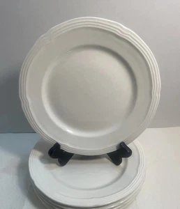 Set 4 piatti GIBSON Le Claire rotondi bianchi usati 10 1/2" - Foto 1 di 4