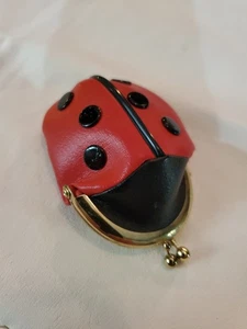 FUNDA MONEDERO VINTAGE SEÑORA BUG DOTS DE JAPÓN RARO LINDO - Imagen 1 de 4