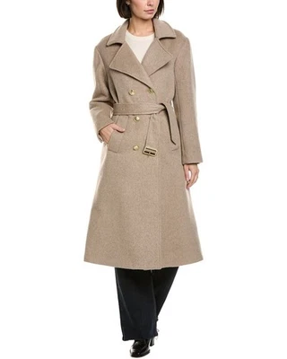 Cynthia Rowley Wool-Blend Trench Coat Women's - Image 1 of 3