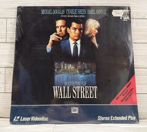 Wall Street Laserdisc Michael Douglas Charlie Sheen 1987 NEW SEALED - H2 - Picture 1 of 12