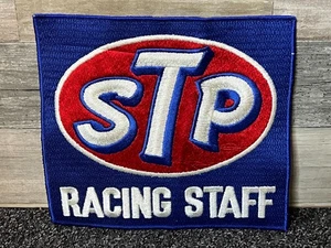 Vintage STP Racing Staff 9.5" x 8" Large Race Jacket Patch NASCAR - Picture 1 of 4
