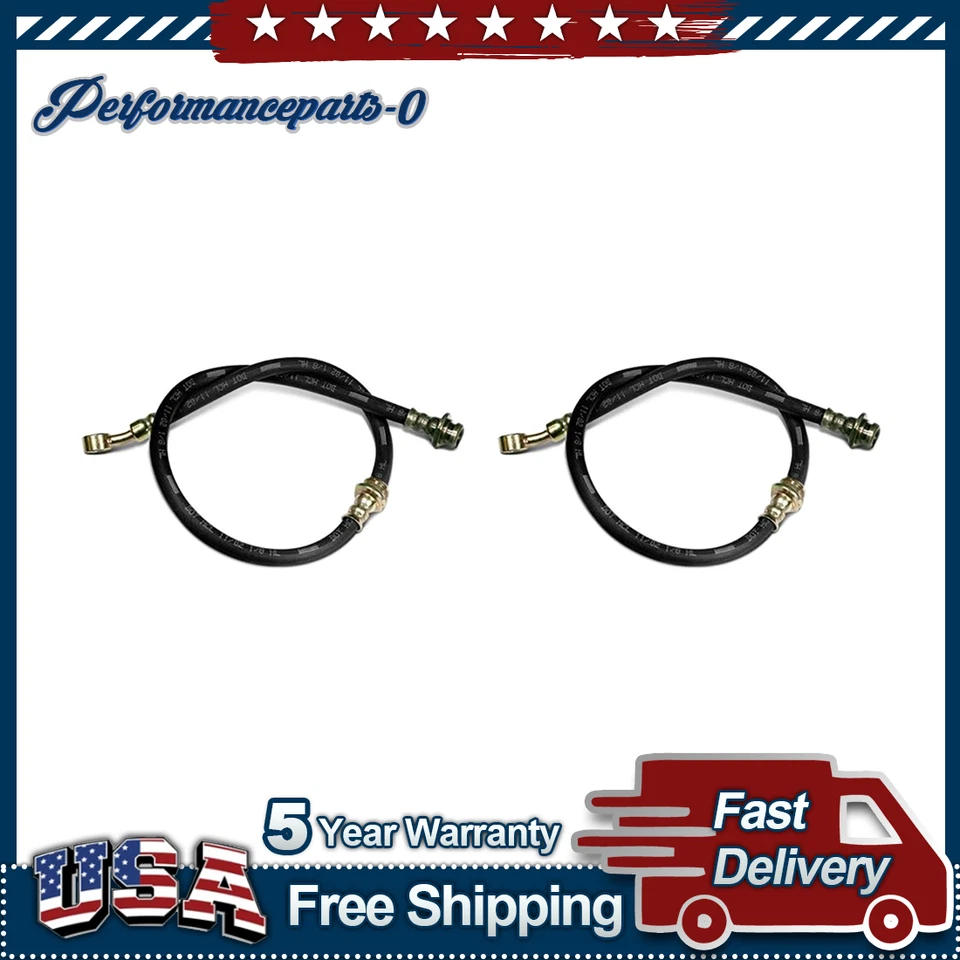 Manguera hidráulica de freno delantero Centric Parts 2 piezas para Jeep CJ5 1978 1979 1980 1981 Foto 1 de 3