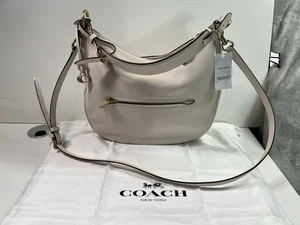NWT Coach Leather Sutton Hobo Shoulder Crossbody Bag CI795 Chalk $398 - Picture 1 of 13