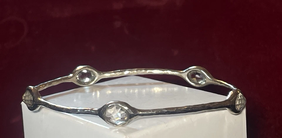 IPPOLITA BRACELET STERLING SILVER NATURAL TOPAZ GEMSTONE SIGNED ROCK CANDY - Image 1 of 4