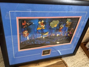 LIMITED EDITION Disney Gallery Fantasia Framed Set 9 Pin Original 2000 W COA 3 - Picture 1 of 15