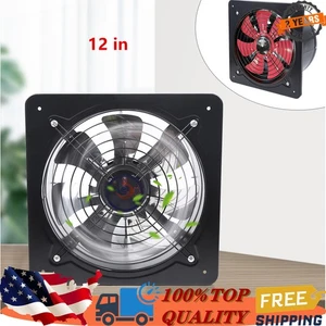 12 Inch Ventilation Extractor Exhaust Fan Blower Wall Mounted Kitchen Bathroom - Picture 1 of 7