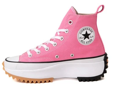 Converse Run Star Hike High Platform Pink Canvas Shoe Sneakers Girls Women’s 4.5 - Image 1 of 4