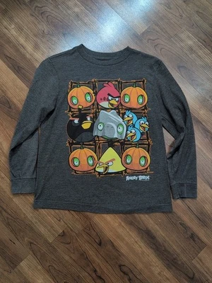 Camiseta Angry Birds Seasons Halloween Pumpkin Pig 2012 Roja, Bomba, Mandril Talla M Foto 1 de 4